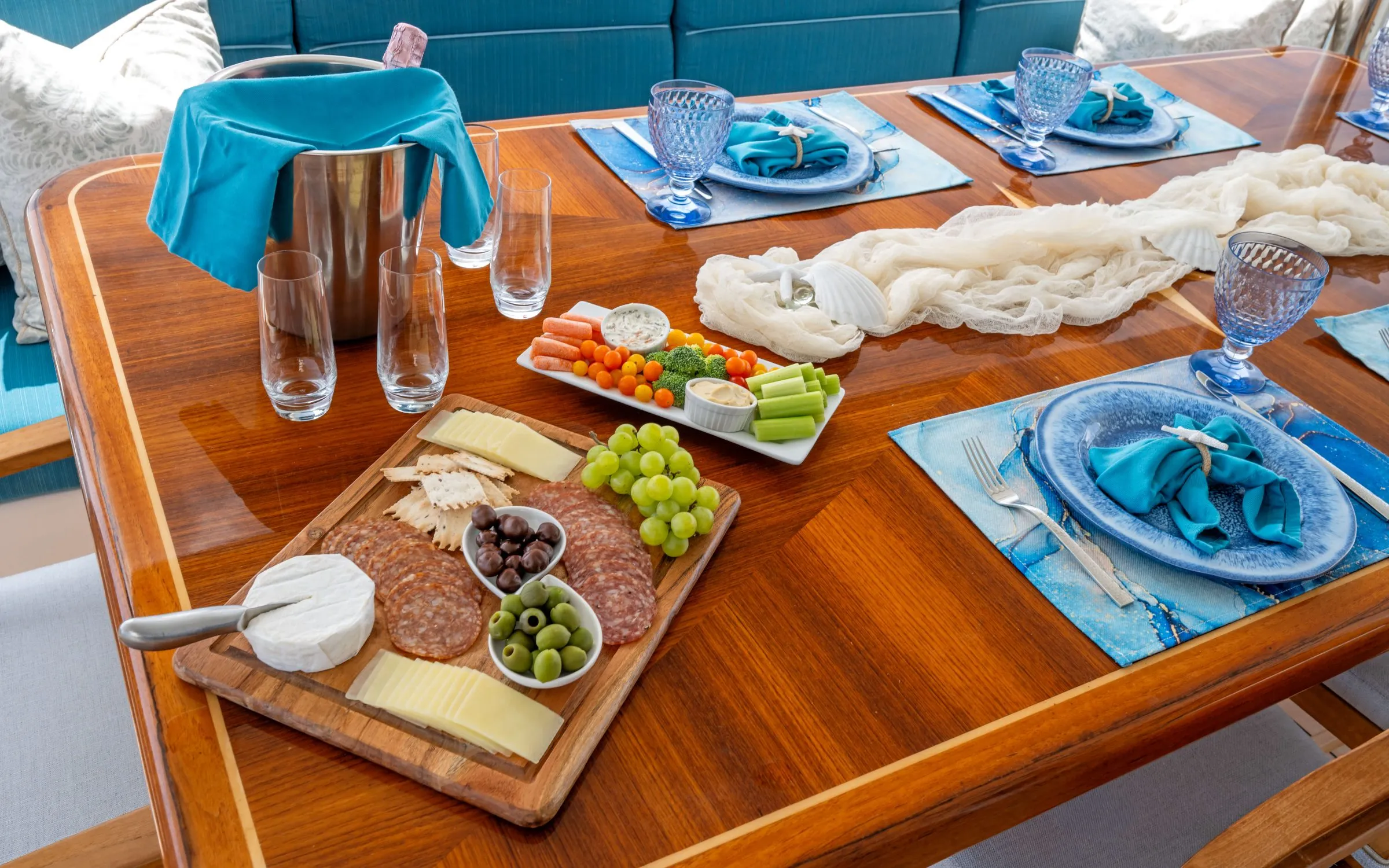 Lunch on the aft deck