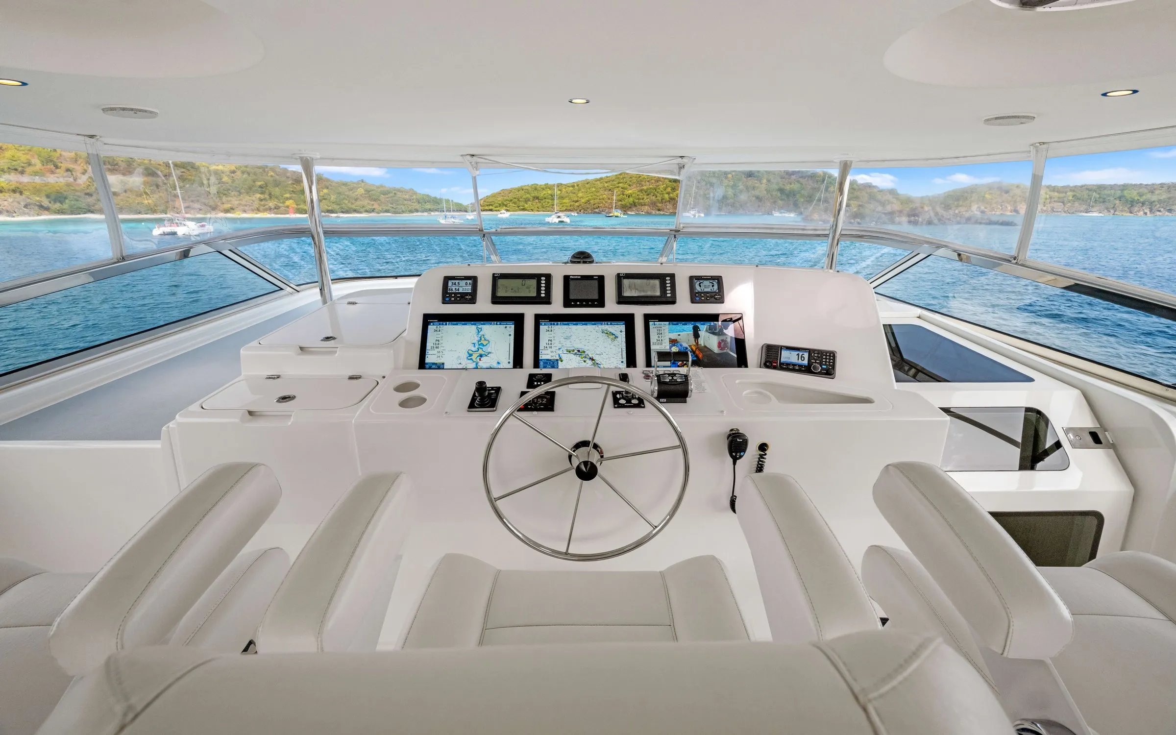 Flybridge helm